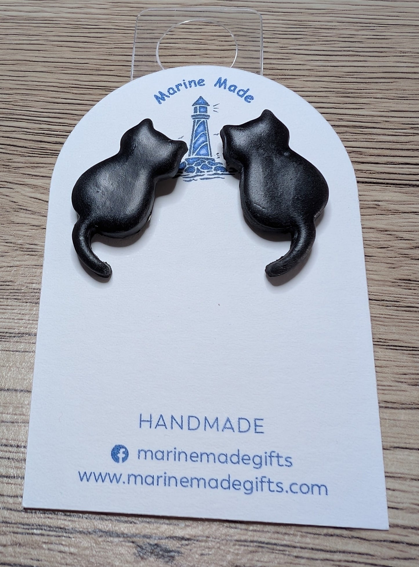 Black Cat Studs