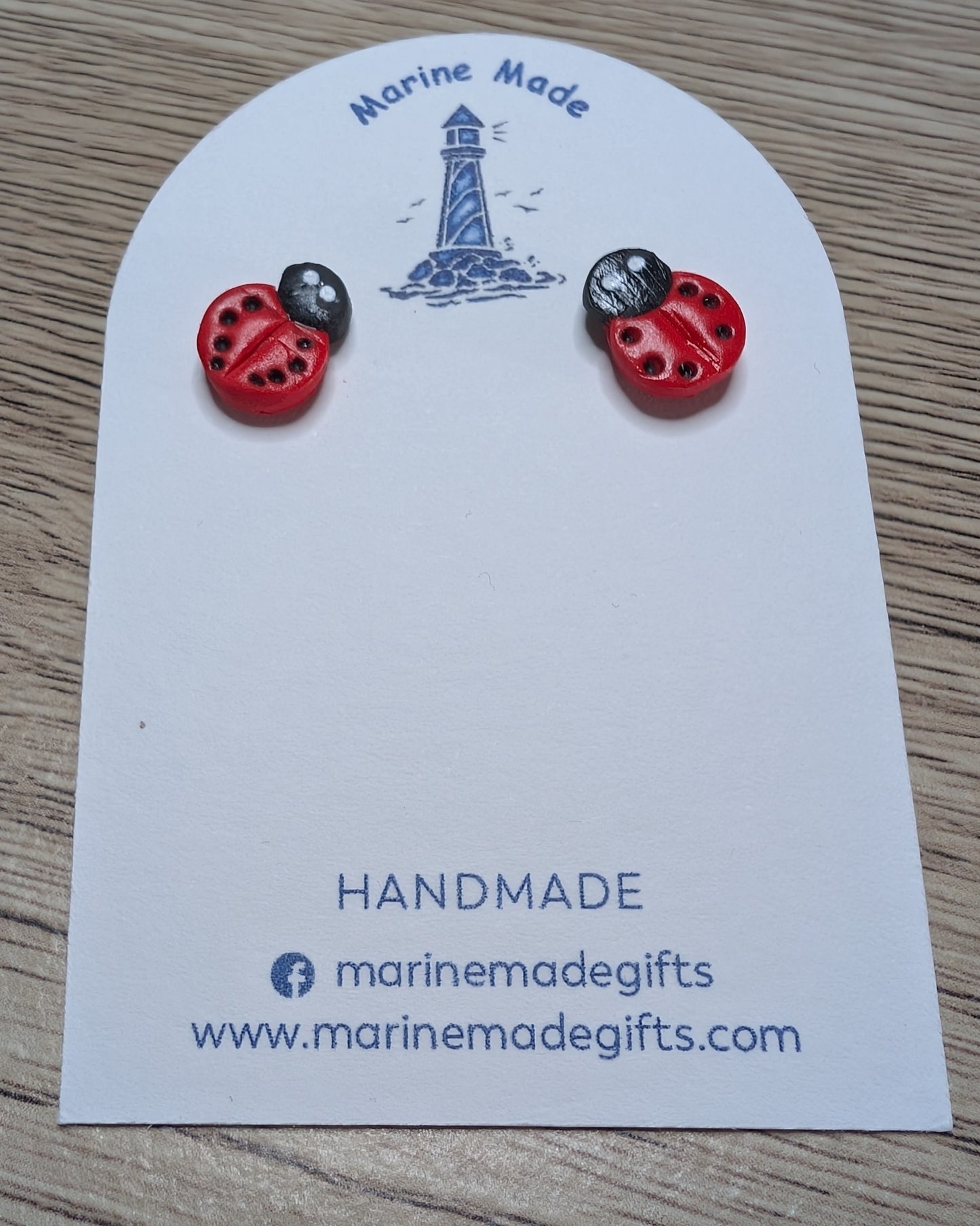 Ladybird Polymer Clay Earrings π