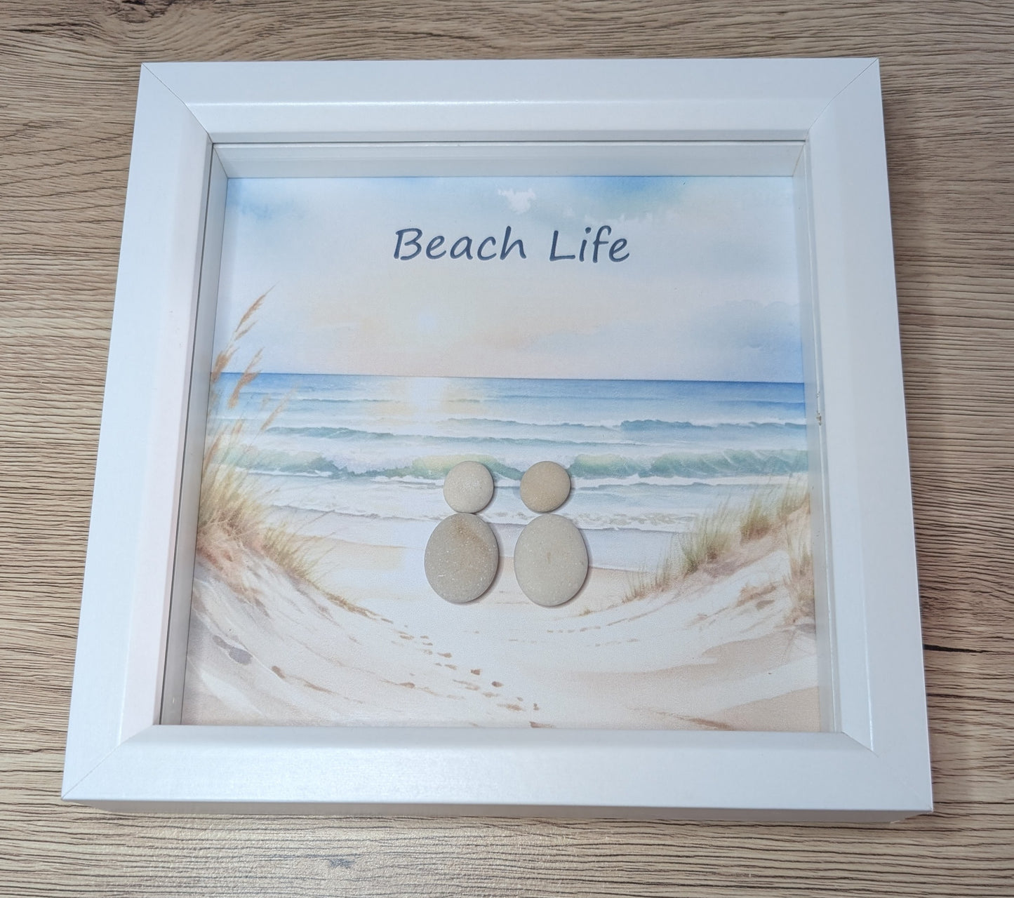 Beach Life original Coastal Artwork framed