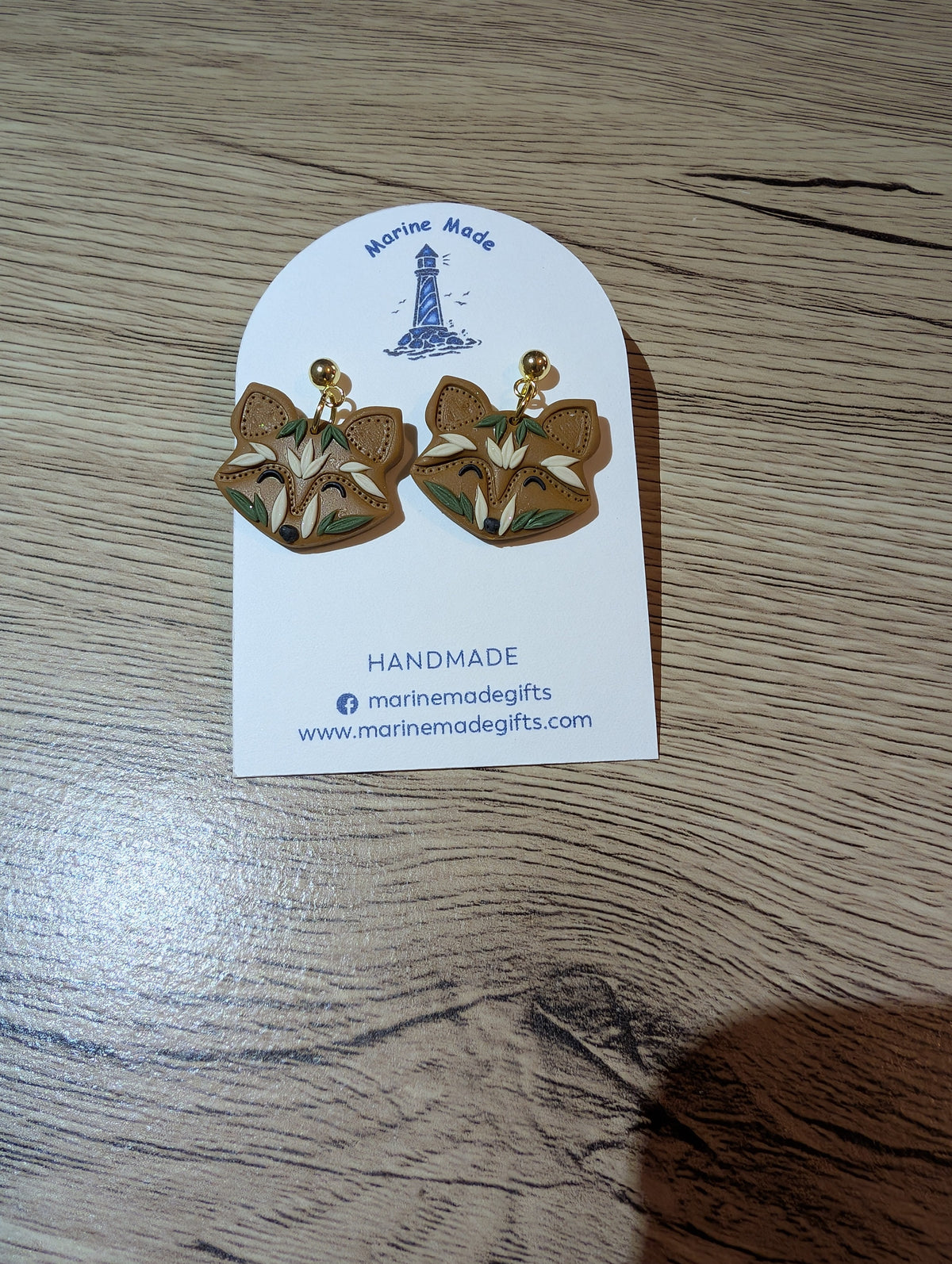 Autumn Fox Stud Earrings