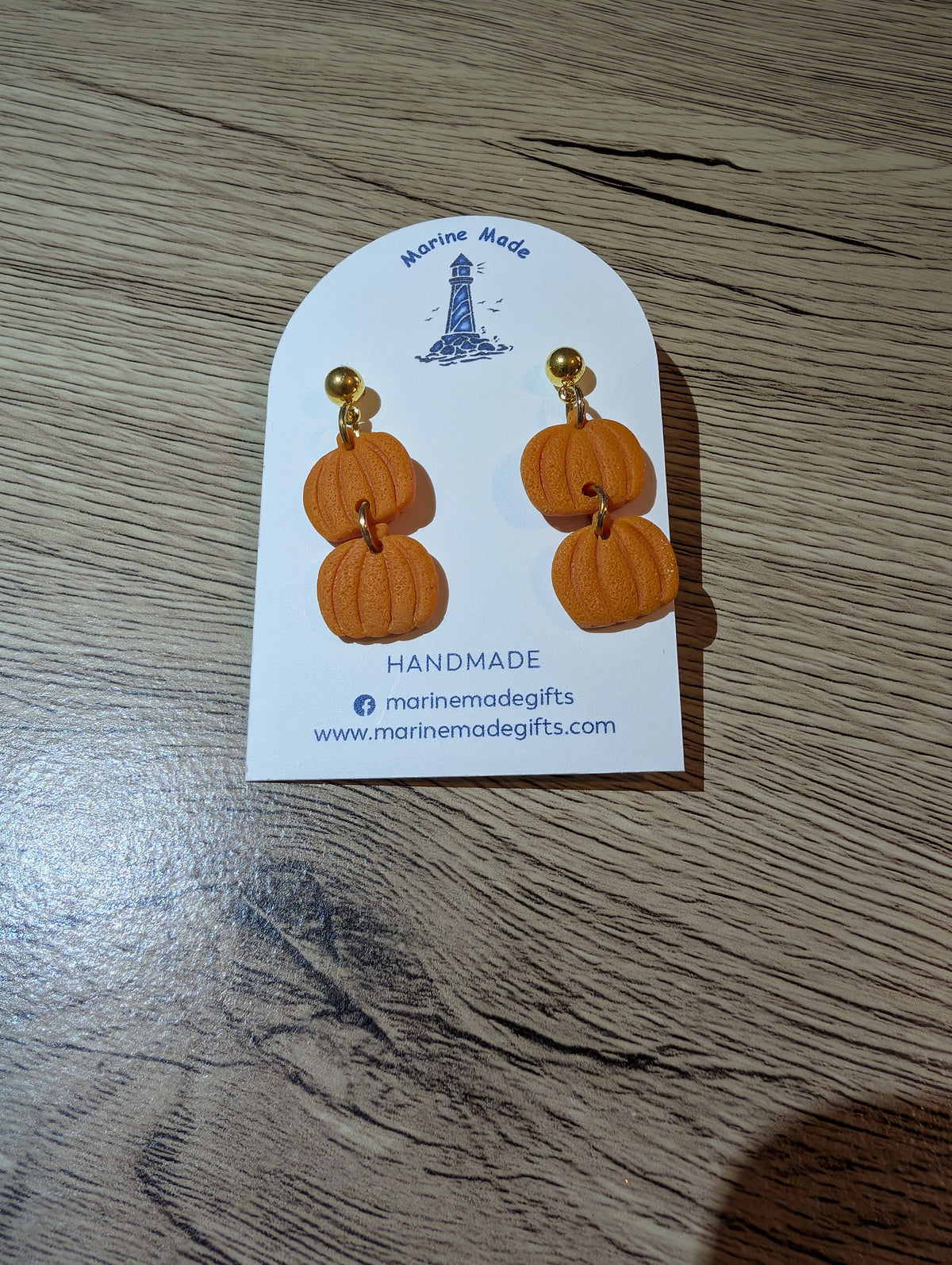 Pumpkin Dangle Earrings