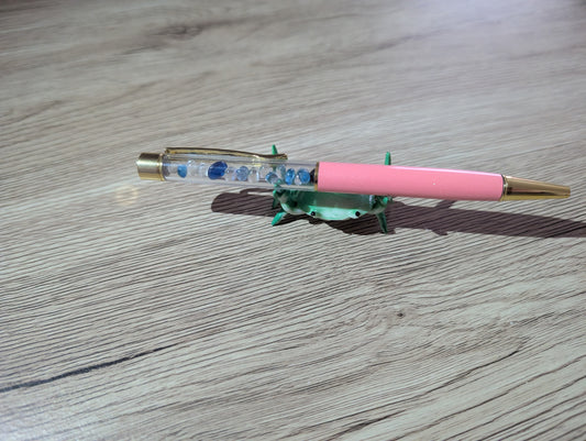 Sea Glass Pen with Crab Holder – Coastal Desk Gift Set
