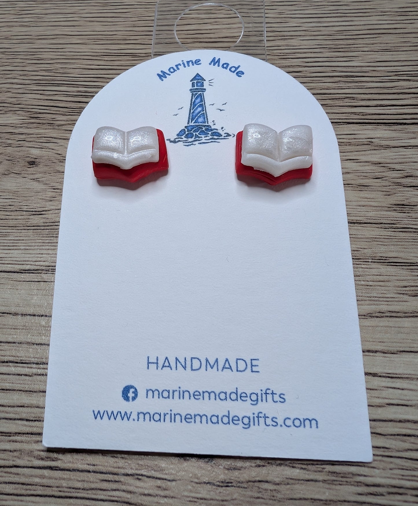 Book Earrings without writing for a Book Lover