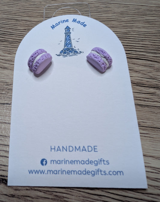 Purple Macaroon earrings
