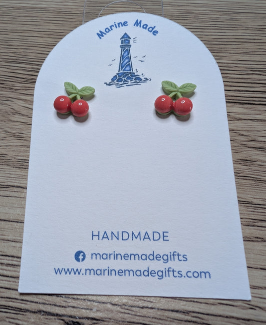 Polymer cherry Earrings