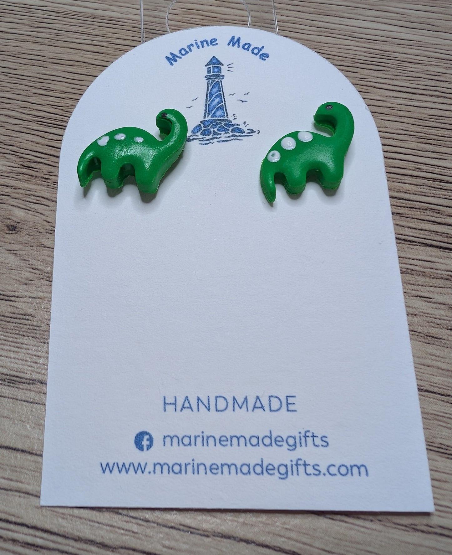 Brontosaurus Polymer Clay Earrings 🦕