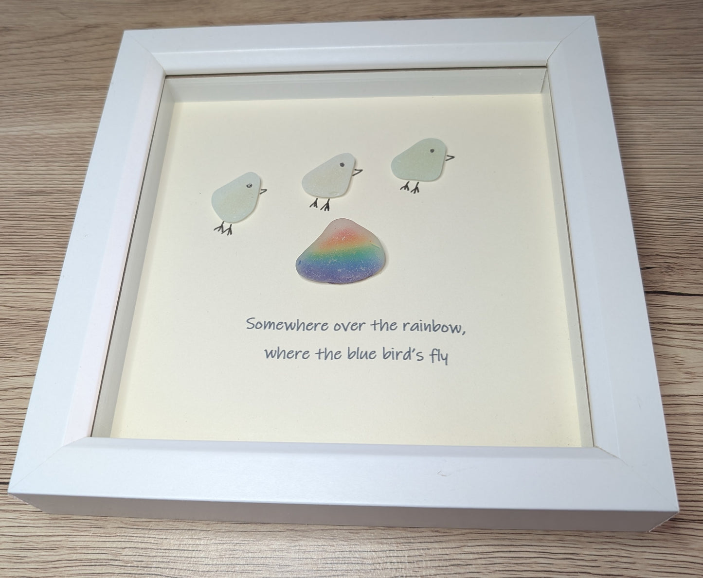 Somewhere Over the Rainbow – Sea Glass Artwork