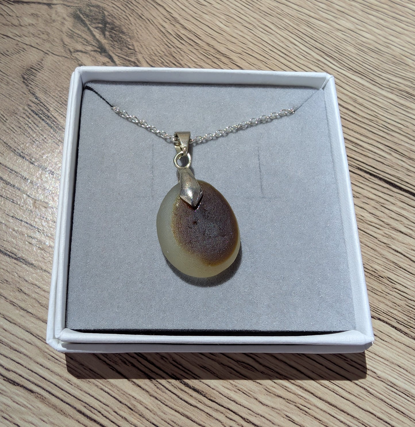Multi Two Tone Amber Pendant