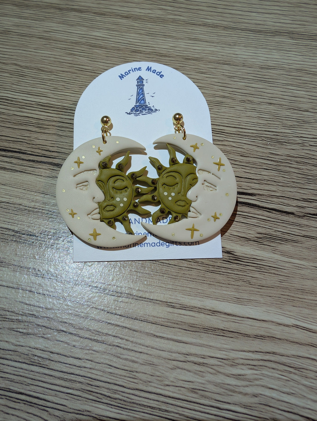 Sun and Moon Celestial Earrings