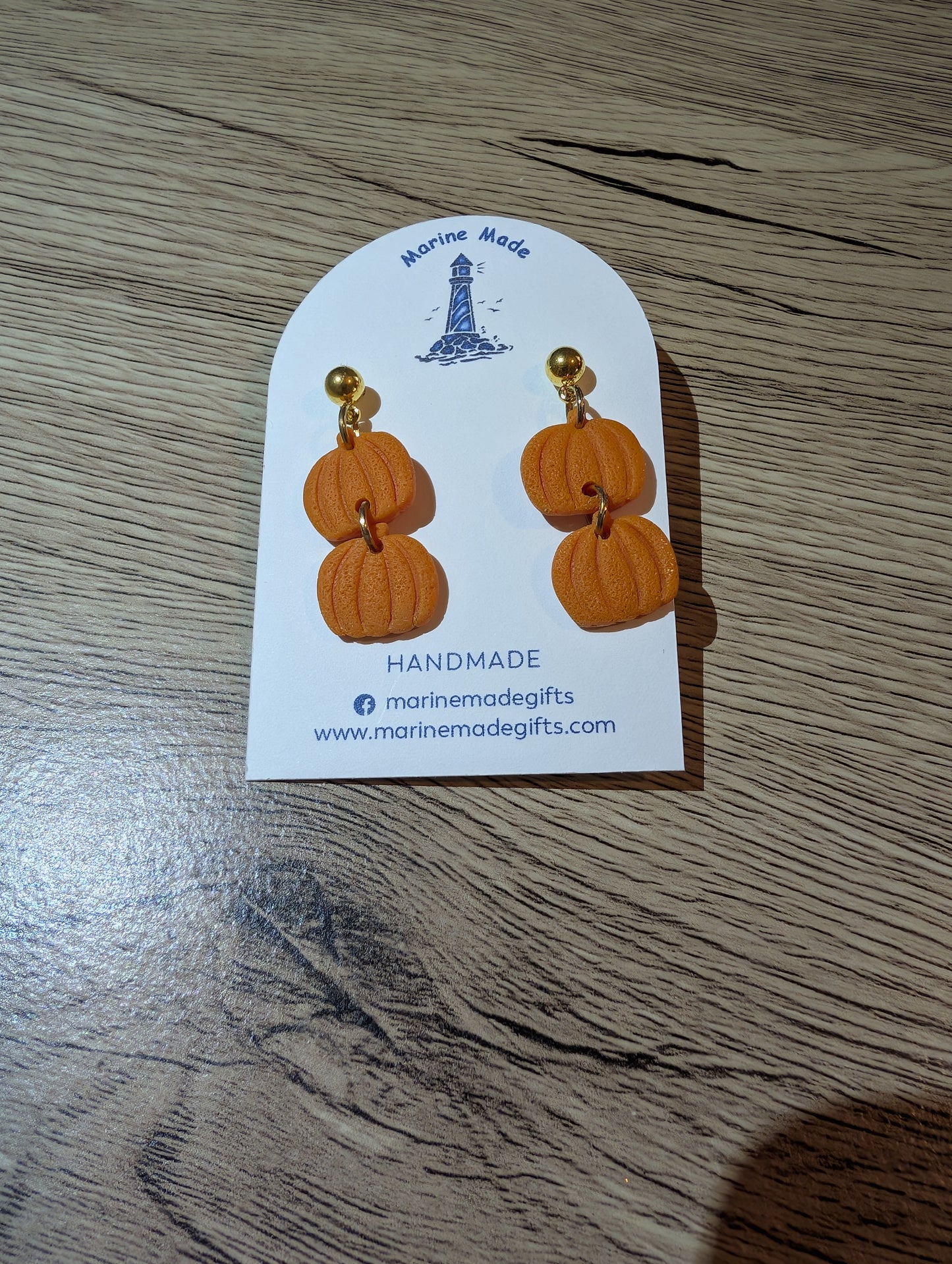 Pumpkin Dangle Earrings